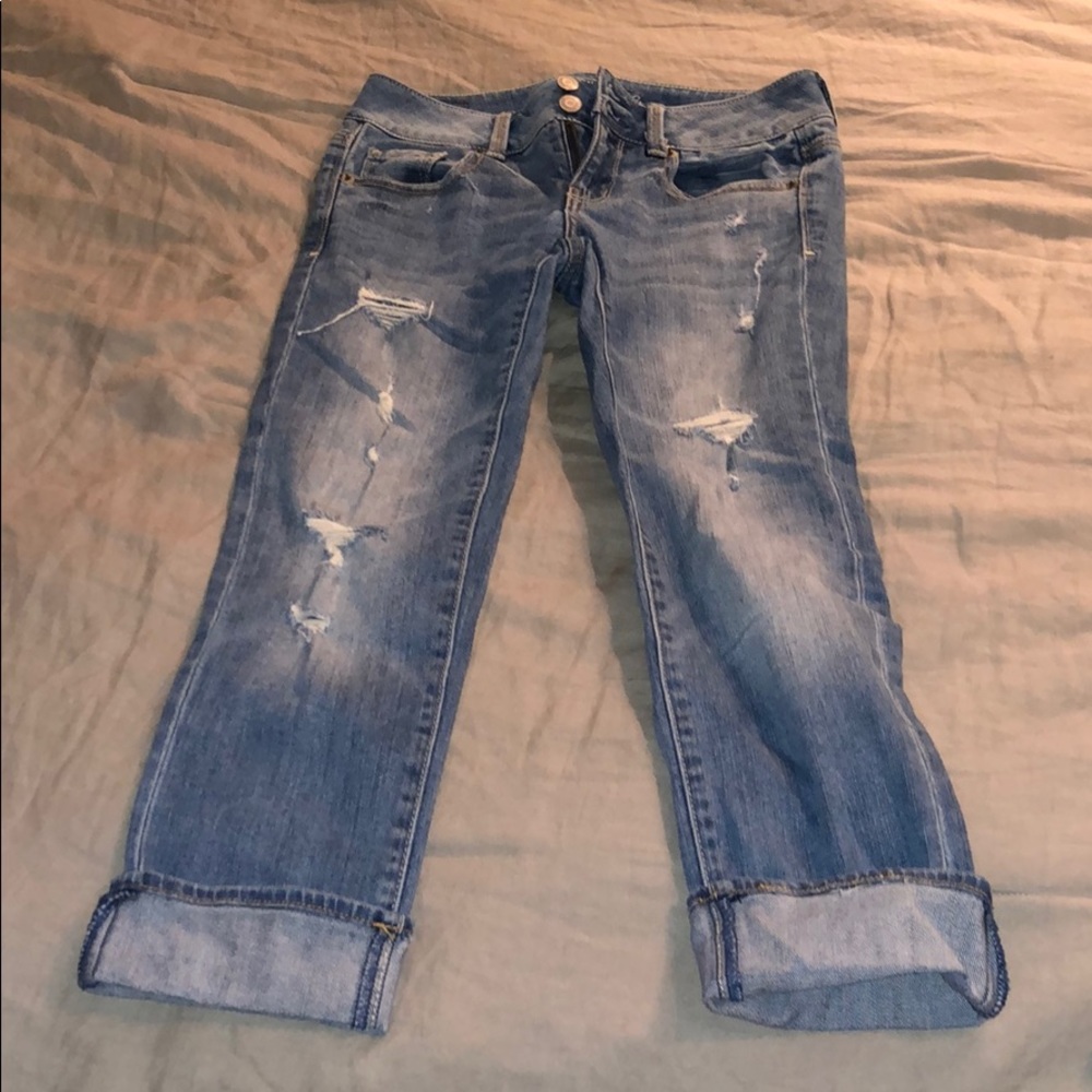AE Artist cropped jeans